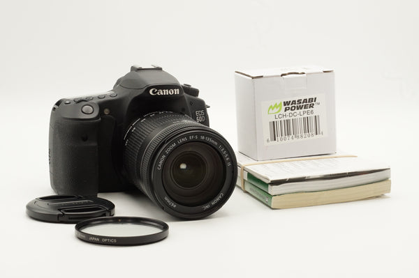 USED Canon EOS 60D Camera Body w/ 18-135mm f/3.5-5.6 (#0420207823CM)