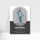 5x7 Single Sided Flat Card - GRAD (Oval Grad-2)