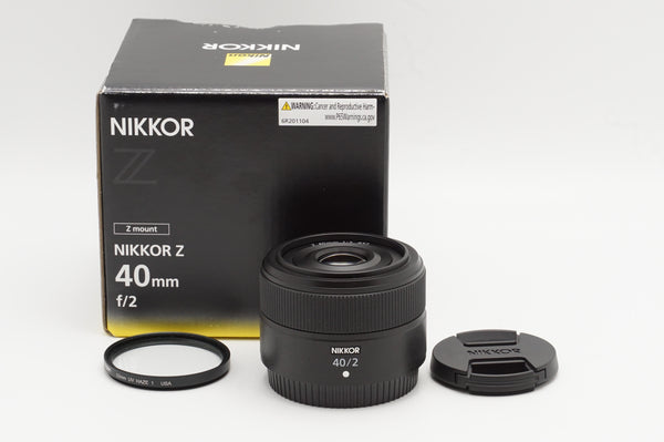 USED Nikon Nikkor Z 40mm F2 Lens (#20049037CM)