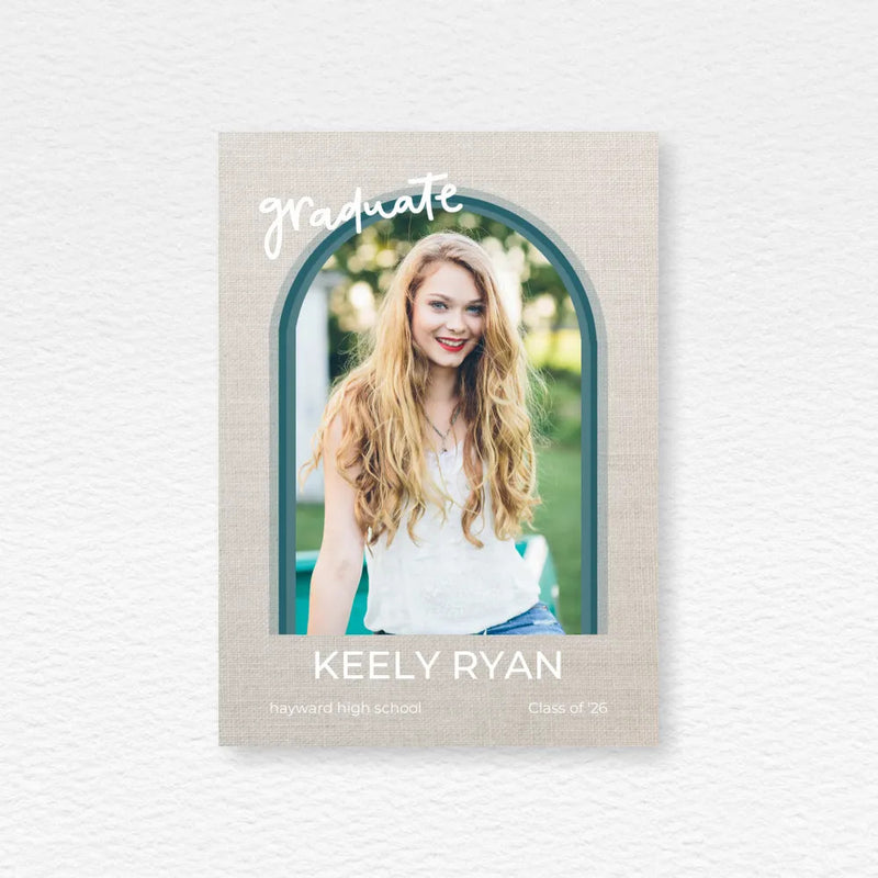 double sided grad cards 5x7 Double Sided Flat Card