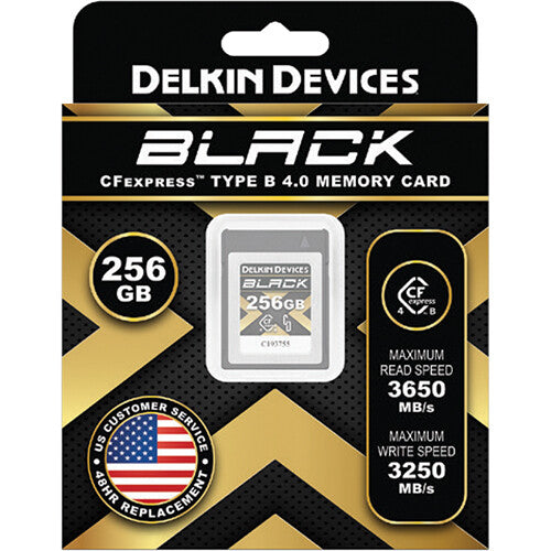 Delkin Devices 256GB BLACK 4.0 CFexpress Type B Memory Card