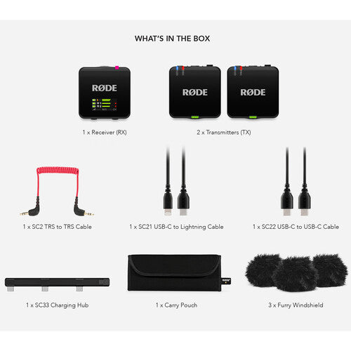 RODE Wireless GO (Gen 3) 2-Person Compact Digital Wireless Microphone