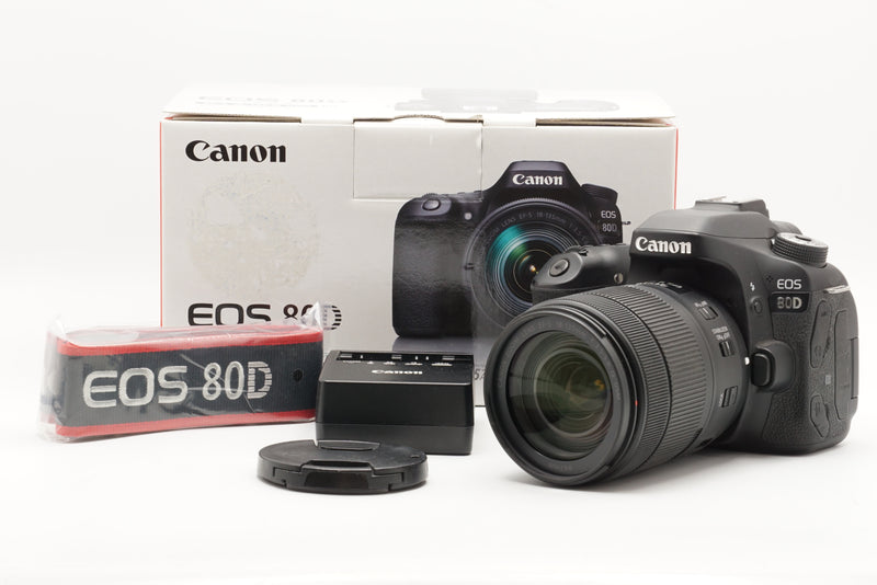 USED Canon EOS 80D Camera w/ EF-S 18-135mm f/3.5-5.6 IS USM Lens (#322