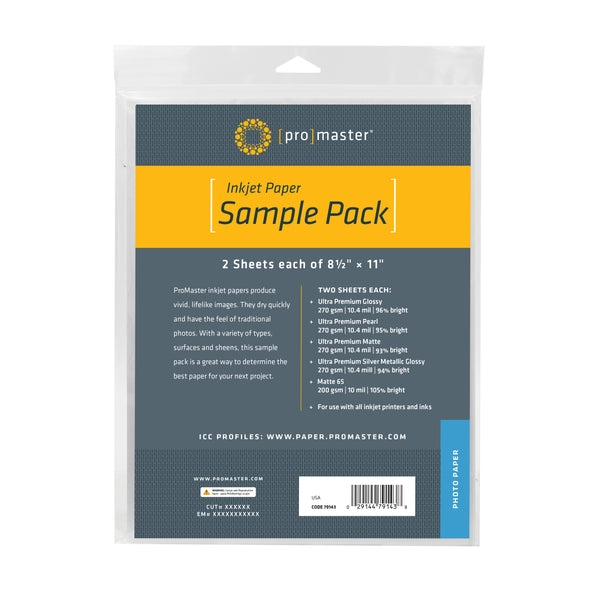 ProMaster Inkjet Paper Sample Pack