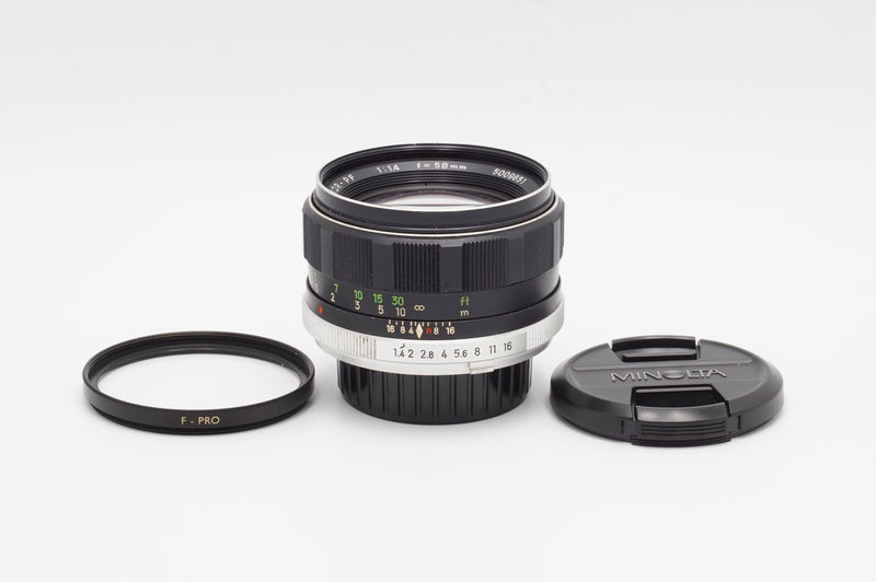 USED Minolta Rokkor-PF 58mm f/1.4 Lens (