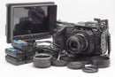 USED Blackmagic Pocket Cinema Camera 4k DJI 15mm f/1.7 Elvid Fieldvision 4k Monitor (