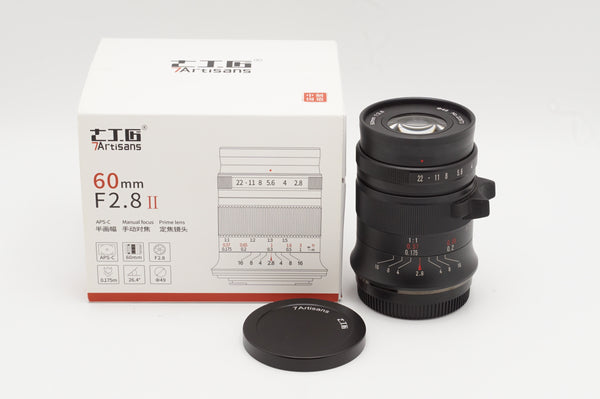 USED 7Artisans 60mm F2.8 II Macro [Fujifilm XF] Lens (#22873)