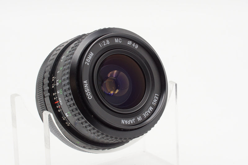 USED Cosina 28mm f/2.8 MC Lens for Canon FD (