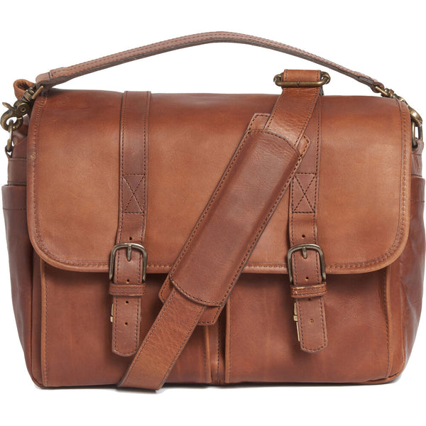 ONA Leather Brixton Antique Cognac Messenger Bag
