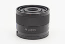 USED Sony Sonnar T* FE 35mm f/2.8 ZA Lens (
