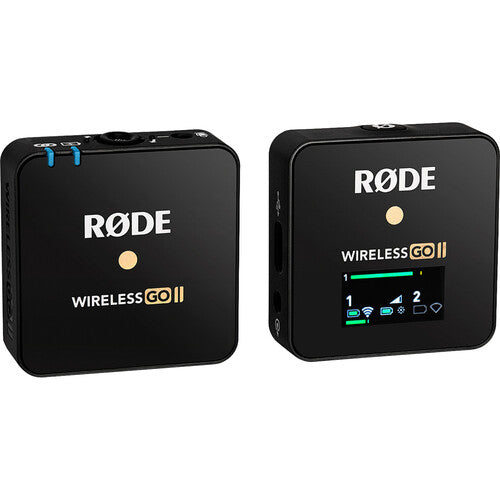 RODE Wireless GO II Compact Digital Wireless Microphone System/Recorder (2.4 GHz, Black)