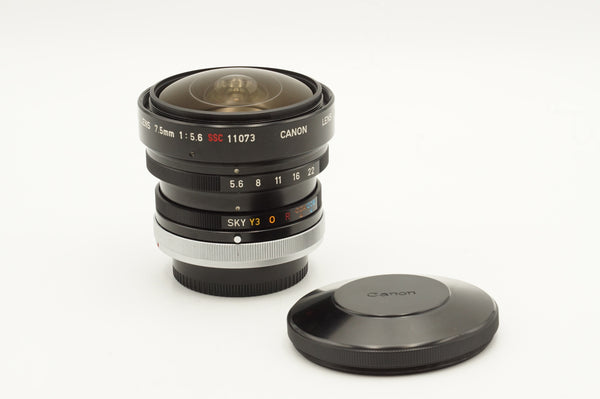 USED Canon Fisheye Lens 7.5mm F5.6 SSC  [FD] (#11073)