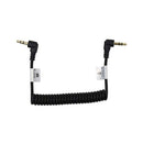 Promaster 3.5mm TRS Male Right Angle -> 3.5mm TRS Male Right Angle - 8.5" Coiled Audio Cable