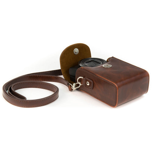 MegaGear Ever Ready Leather Camera Case [Dark Brown]