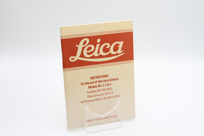 USED Leica Instruction Booklets for M5, CL, Leicaflex and more