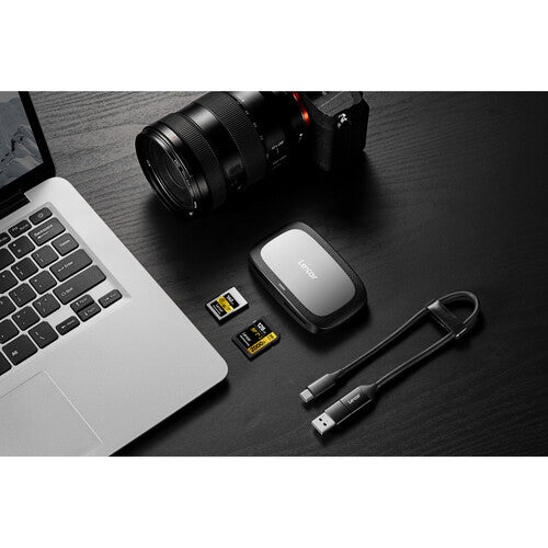 Lexar Professional Dual-Slot USB 3.2 Gen 2 Type-C Card Reader (CFexpress Type A, SD)