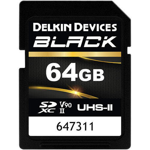 Delkin Devices BLACK UHS-II V90 SD Memory Card