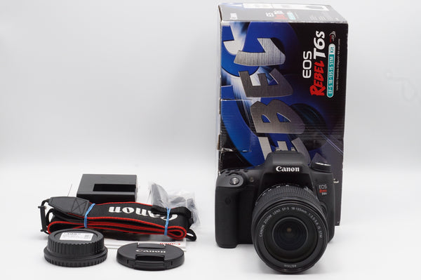 USED Canon Rebel T6S w/ 18-135mm lens (#042032000989CM + 2832060550CM)