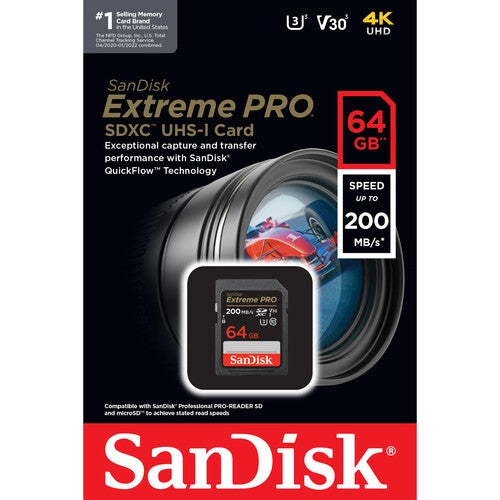 SanDisk Extreme PRO SDXC UHS-I 64GB (200 MB/s)