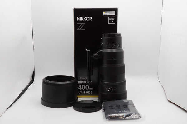USED Nikon Z 400mm f/4.5 S Lens with RRS Plate (#20006153CM)