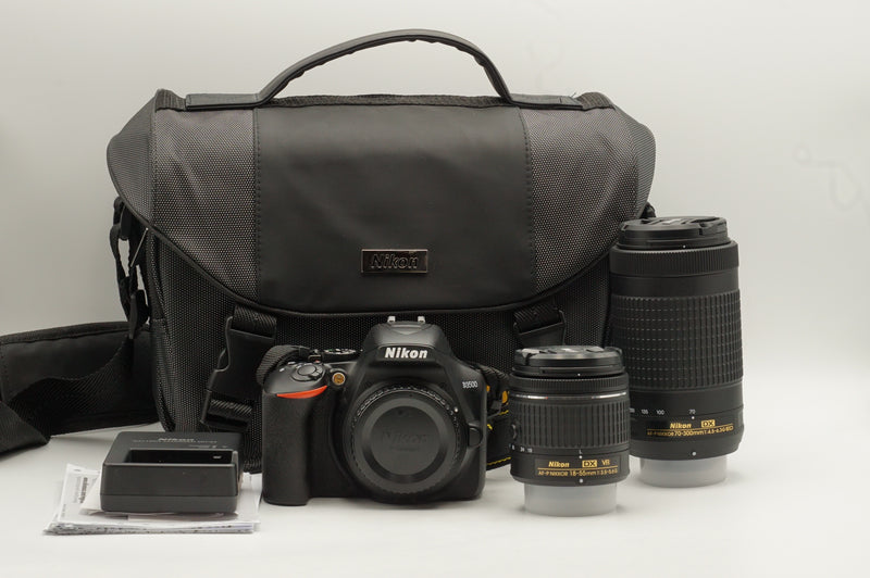 USED Nikon D3500 w/ 18-55mm and 70-300mm (