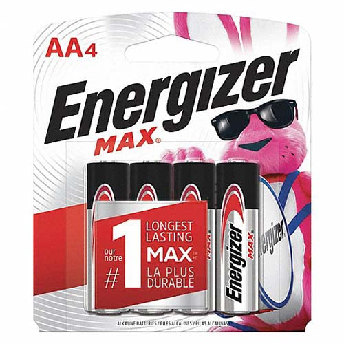 Energizer MAX AA Alkaline Batteries (4-Pack, 1.5V)