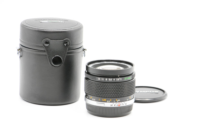 Used Olympus OM-System Zuiko Auto-W 21mm f/2 Lens (