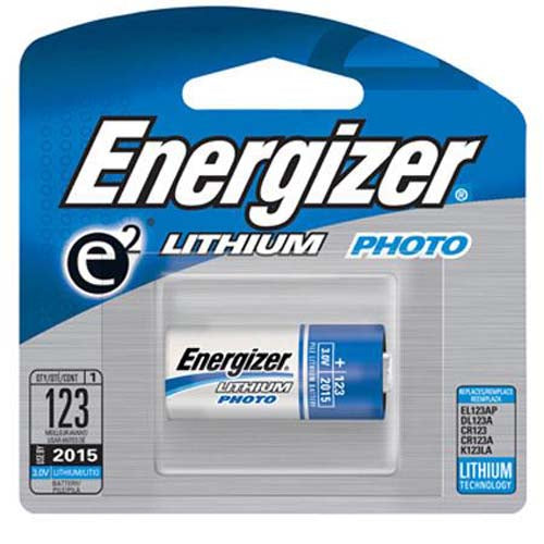 Energizer 123 (CR123) 3V Lithium Battery