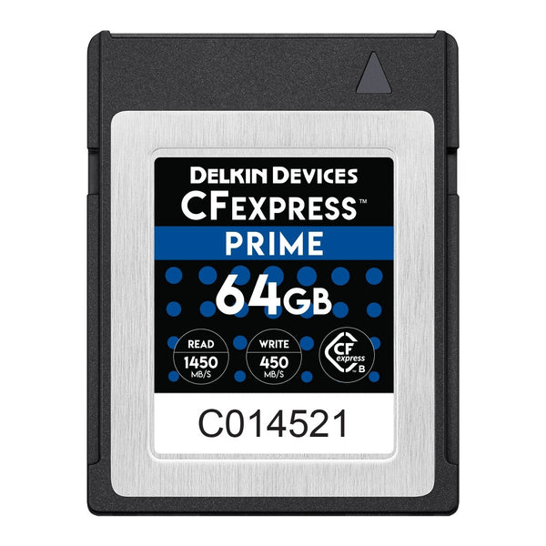Delkin CFexpress PRIME 64GB Memory Card (1450 MB/s)