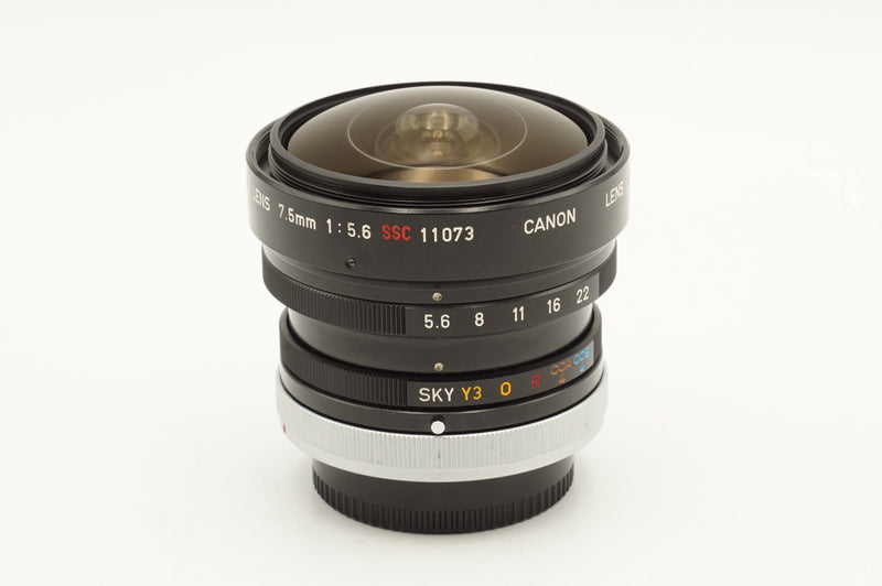 USED Canon Fisheye Lens 7.5mm F5.6 SSC  [FD] (