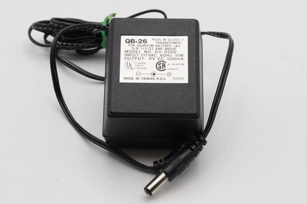 USED QB-26 Plug In Class 2 Transformer DV-9500 For Quantum Battery 1 , 1+ & 3