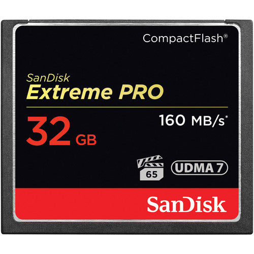 SanDisk Extreme PRO CompactFlash 32GB Card (160 MB/s)