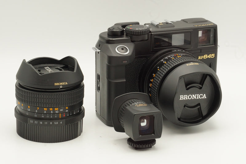 USED Bronica RF645 with 65mm F4, 45mm F4 and RF45VF (#1001538)